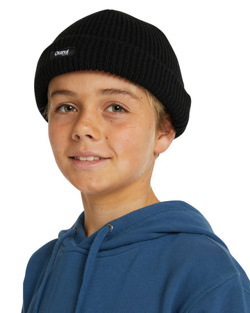 Boys - Beanie - Anti Anti - Black